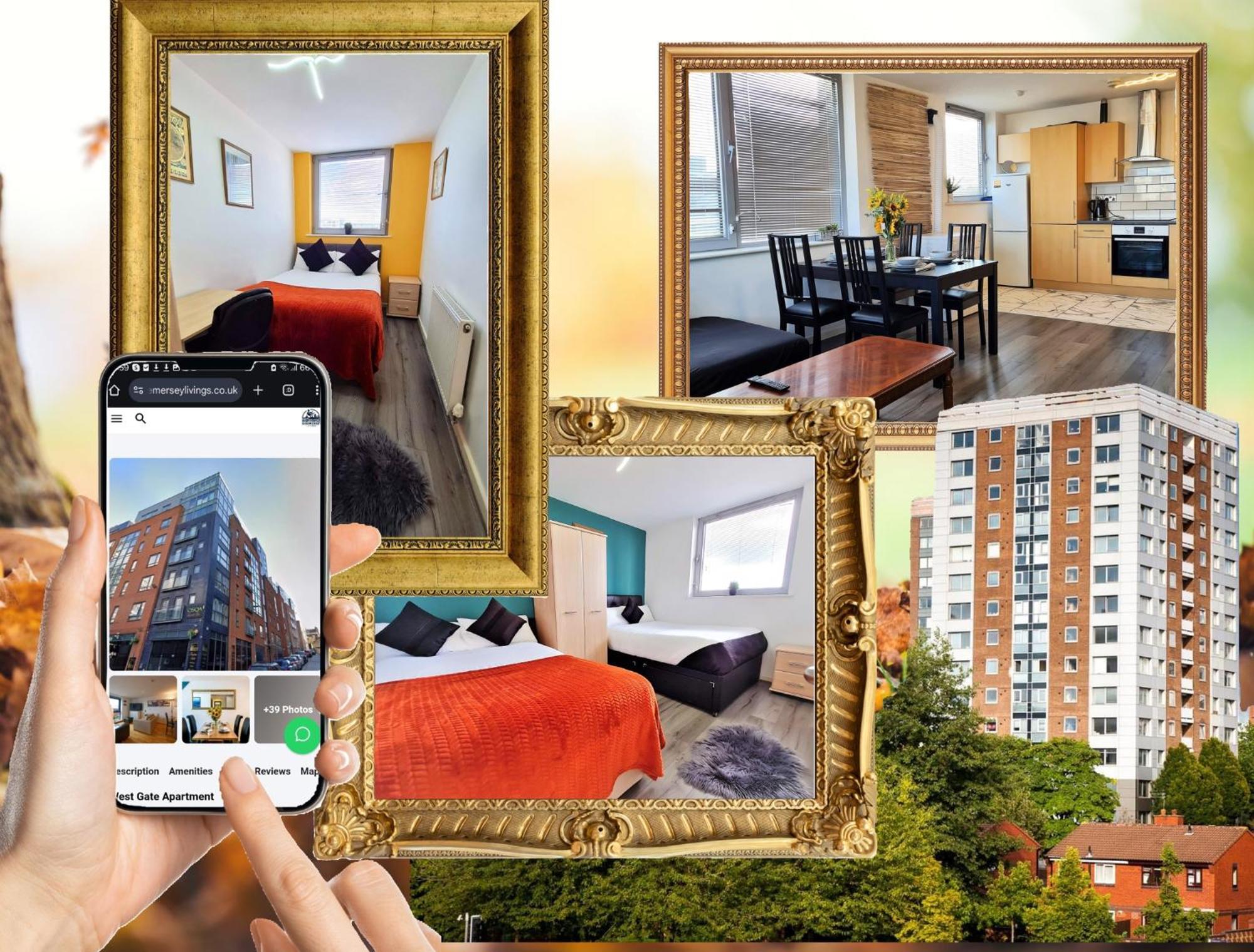 Sidemersey Livings - Central And Quiet 2-Bedroom Apartment Ливърпул Екстериор снимка